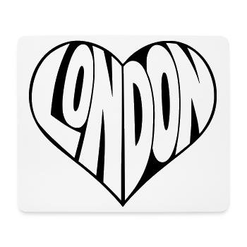 London Heart Design - Mouse Pad (horizontal) - white - Front
