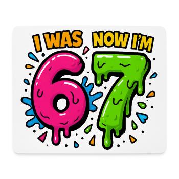 7. Geburtstag Kinder 67 Meme Humor Geschenkidee - Mousepad (Querformat) - Weiß - Vorne