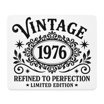 Vintage 1976 Refined To Perfection Birthday - Mouse Pad (horizontal) - white - Front