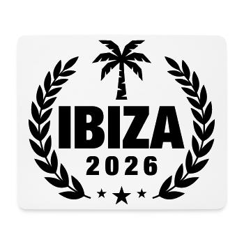 Ibiza 2026 Palm Tree - Mouse Pad (horizontal) - white - Front