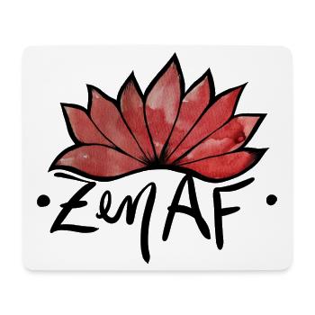 Éclat de feuille aquarelle rouge - Tapis de souris (format paysage) - blanc - Devant