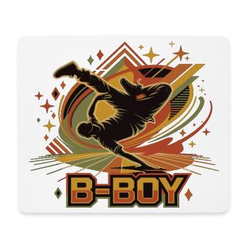 B-Boy Breakdance Hip Hop Streetstyle - Mousepad (Querformat) - Weiß - Vorne