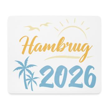 Hamburg 2026 - Mouse Pad (horizontal) - white - Front