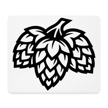 Hopfen Gerste Malz Brauerei - Mousepad (Querformat) - Weiß - Vorne