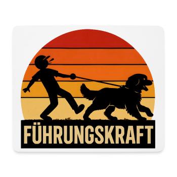 Berner Sennenhund Führungskraft Hundehalter Humor - Mousepad (Querformat) - Weiß - Vorne