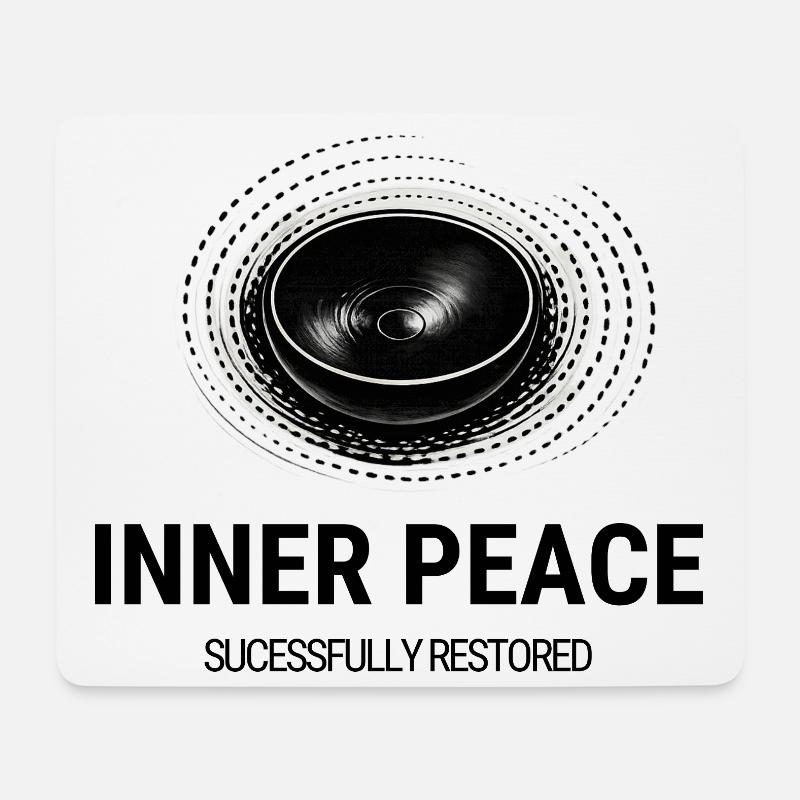 Inner Peace Successfully Restored | Klang & Fun - Mousepad (Querformat) - Weiß