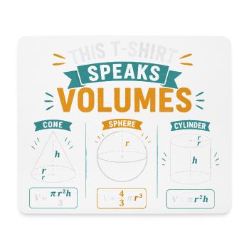 Lustige Mathematik Naturwissenschaften Mathematik sprechen Bände - Mousepad (Querformat) - Weiß - Vorne