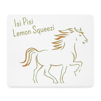 Isi Pisi Lemon Squeezi - Orange - par Maison Bichon - Tapis de souris (format paysage) - blanc - Devant
