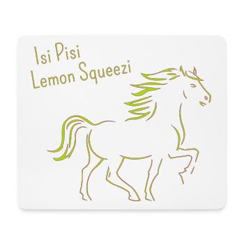Isi Pisi Lemon Squeezi - Lemon - by Maison Bichon - Mouse Pad (horizontal) - white - Front