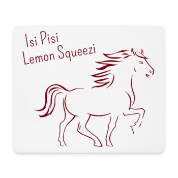 Isi Pisi Lemon Squeezi Burgundy by Maison Bichon - Mouse Pad (horizontal) - white - Front