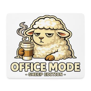 Office Mode Schaf-Edition - Mousepad (Querformat) - Weiß - Vorne