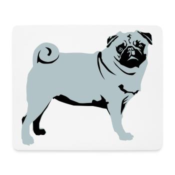 Carlin - Tapis de souris (format paysage) - blanc - Devant