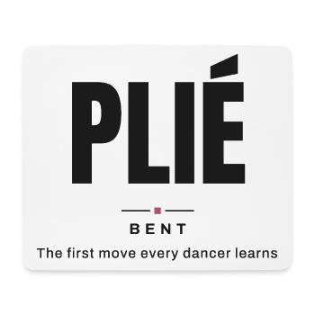 Gefaltet — Gebogen | Wahrer Ballettwortschatz - Mousepad (Querformat) - Weiß - Vorne