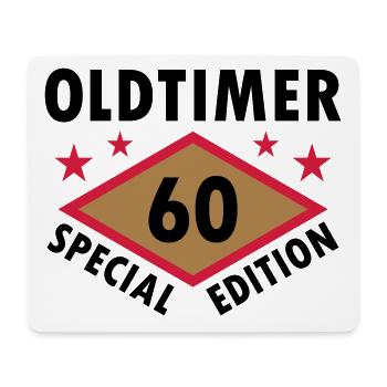 Oldtimer, 60, édition spéciale (diamant, étoiles) - Tapis de souris (format paysage) - blanc - Devant