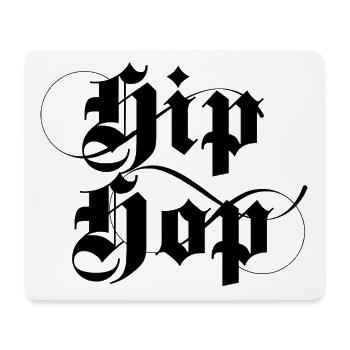 Gothic hip hop music logo - Mouse Pad (horizontal) - white - Front