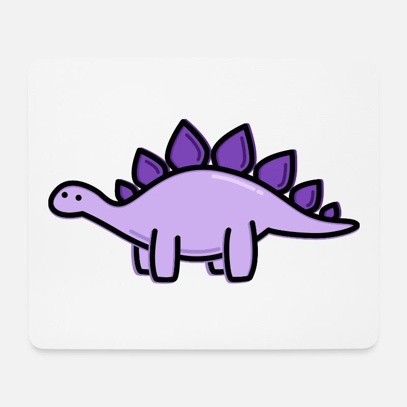 Cute Stegosaurus - Mouse Pad (horizontal) - white