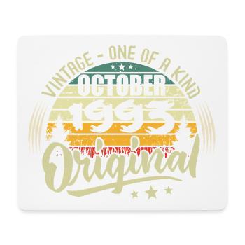 Cadeau Anniversaire Octobre 1993 - Tapis de souris (format paysage) - blanc - Devant