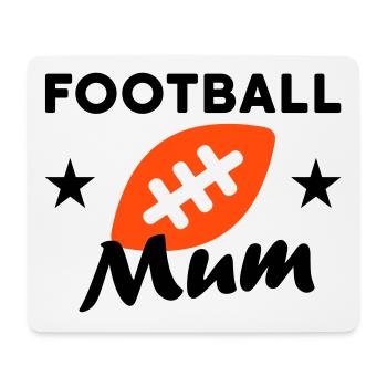 Football mum (stars, football) - Mouse Pad (horizontal) - white - Front