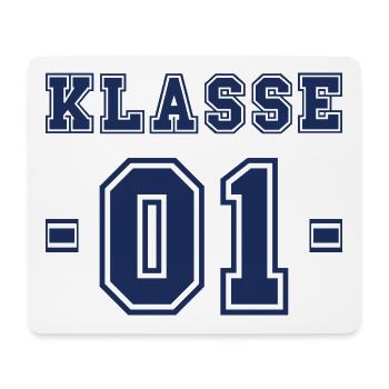 KLASSE 1 - Einschulung Erstklässler Schulanfang - Mousepad (Querformat) - Weiß - Vorne