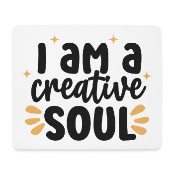 Creative Soul Inspirierendes Zitat - Mousepad (Querformat) - Weiß - Vorne