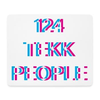 Hardtekk Tekk - Mousepad (Querformat) - Weiß - Vorne
