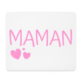 Promue Maman 2026 Cadeau grossesse naissance bébé - Tapis de souris (format paysage) - blanc - Devant