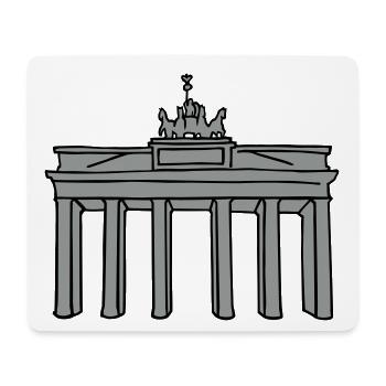 Brandenburg Gate in Berlin 2 - Mouse Pad (horizontal) - white - Front