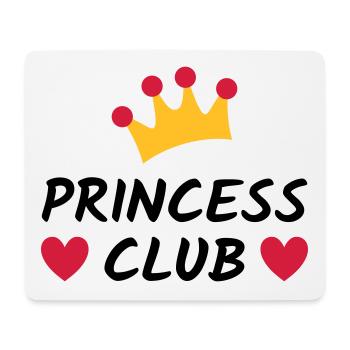 Princess club (crown, hearts) - Mouse Pad (horizontal) - white - Front
