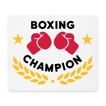 Boxing champion (boxing gloves, laurel wreath) - Mouse Pad (horizontal) - white - Front