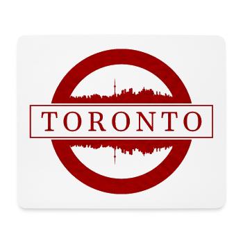 Toronto Stamp Skyline Red - Mouse Pad (horizontal) - white - Front