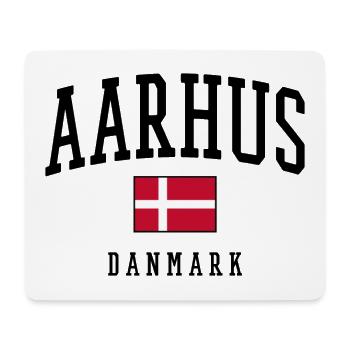 AARHUS DANMARK – Denmark Flag Design - Mouse Pad (horizontal) - white - Front