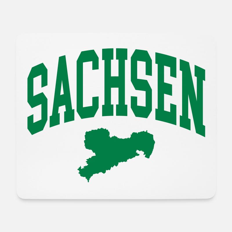 Sachsen - Mousepad (Querformat) - Weiß