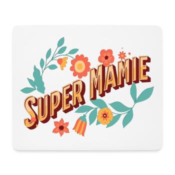 Super mamie humour cadeau fête des grands-mères - Tapis de souris (format paysage) - blanc - Devant