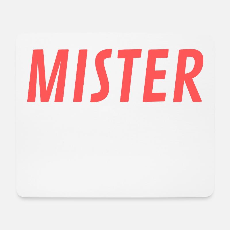 Mister Perfect Well Fast - Mousepad (Querformat) - Weiß