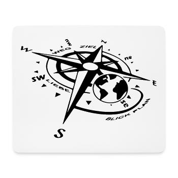 Compass way target bstyled casual fashion - Mouse Pad (horizontal) - white - Front