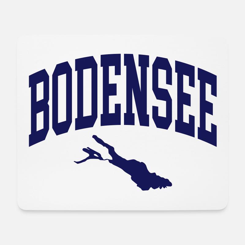 Bodensee - Mousepad (Querformat) - Weiß