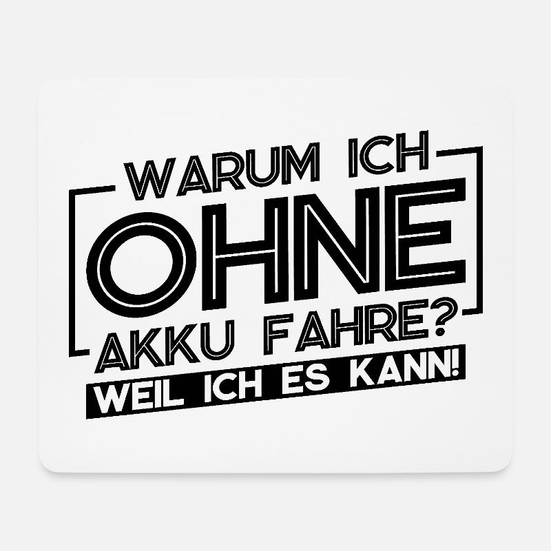 Fahrrad Radsport Fahrradfahrer Spruch - Mousepad (Querformat) - Weiß