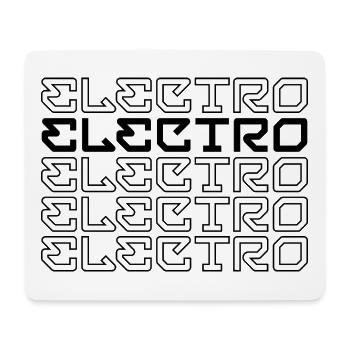 Elektro-Musik - Mousepad (Querformat) - Weiß - Vorne