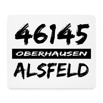 46145 Oberhausen Alsfeld - Mousepad (Querformat) - Weiß - Vorne