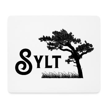 Sylt - Tapis de souris (format paysage) - blanc - Devant
