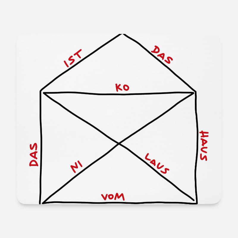 Nikolaus - Mousepad (Querformat) - Weiß