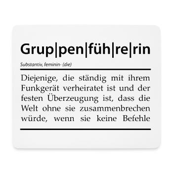 Definition Gruppenführerin - Mousepad (Querformat) - Weiß - Vorne