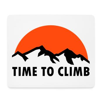 Time to climb (mountains, sun) - Mouse Pad (horizontal) - white - Front