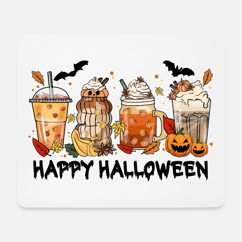Halloween - Mousepad (Querformat) - Weiß