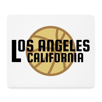Los Angeles, California, basketball in the background - Mouse Pad (horizontal) - white - Front