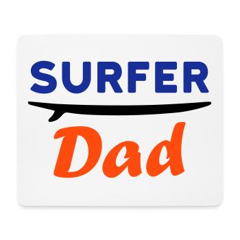 Surfer dad (Surfbrett) - Mousepad (Querformat) - Weiß - Vorne
