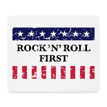Stars & Stripes First Vintage - Tapis de souris (format paysage) - blanc - Devant