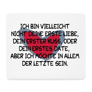 Liebeserklärung (ER) zum Valentinstag Geschenkidee - Mousepad (Querformat) - Weiß - Vorne