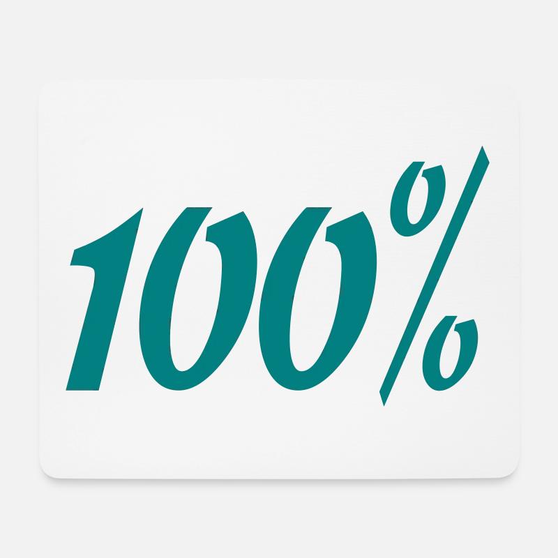 100% - Mouse Pad (horizontal) - white