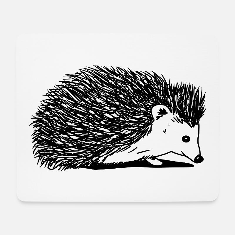 Hedgehog - Mouse Pad (horizontal) - white